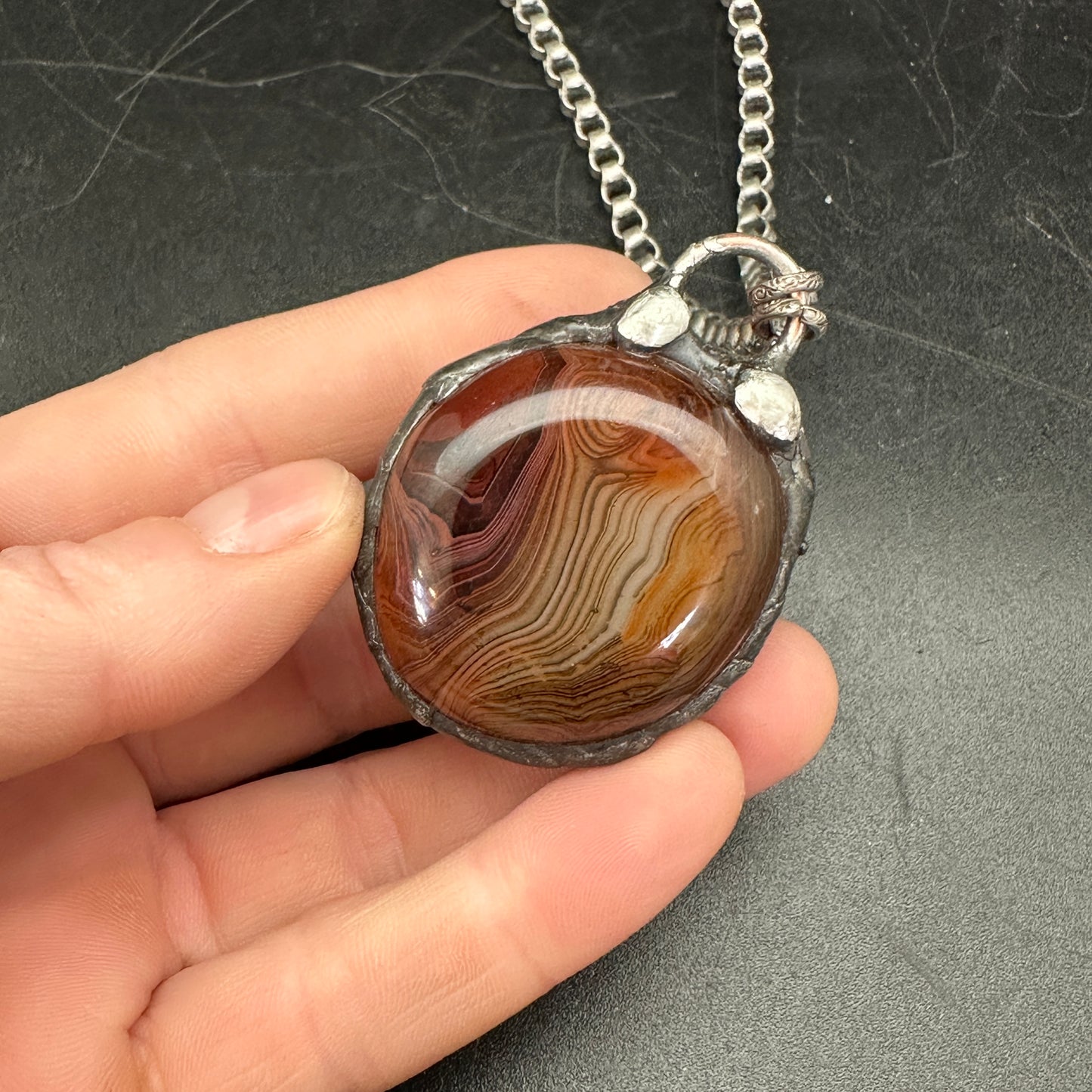 Planetary ~ Small Sardonyx Necklace