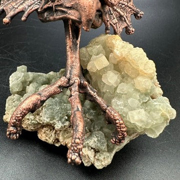 Horatio ~ Owl Hybrid Critter Copper Electroformed