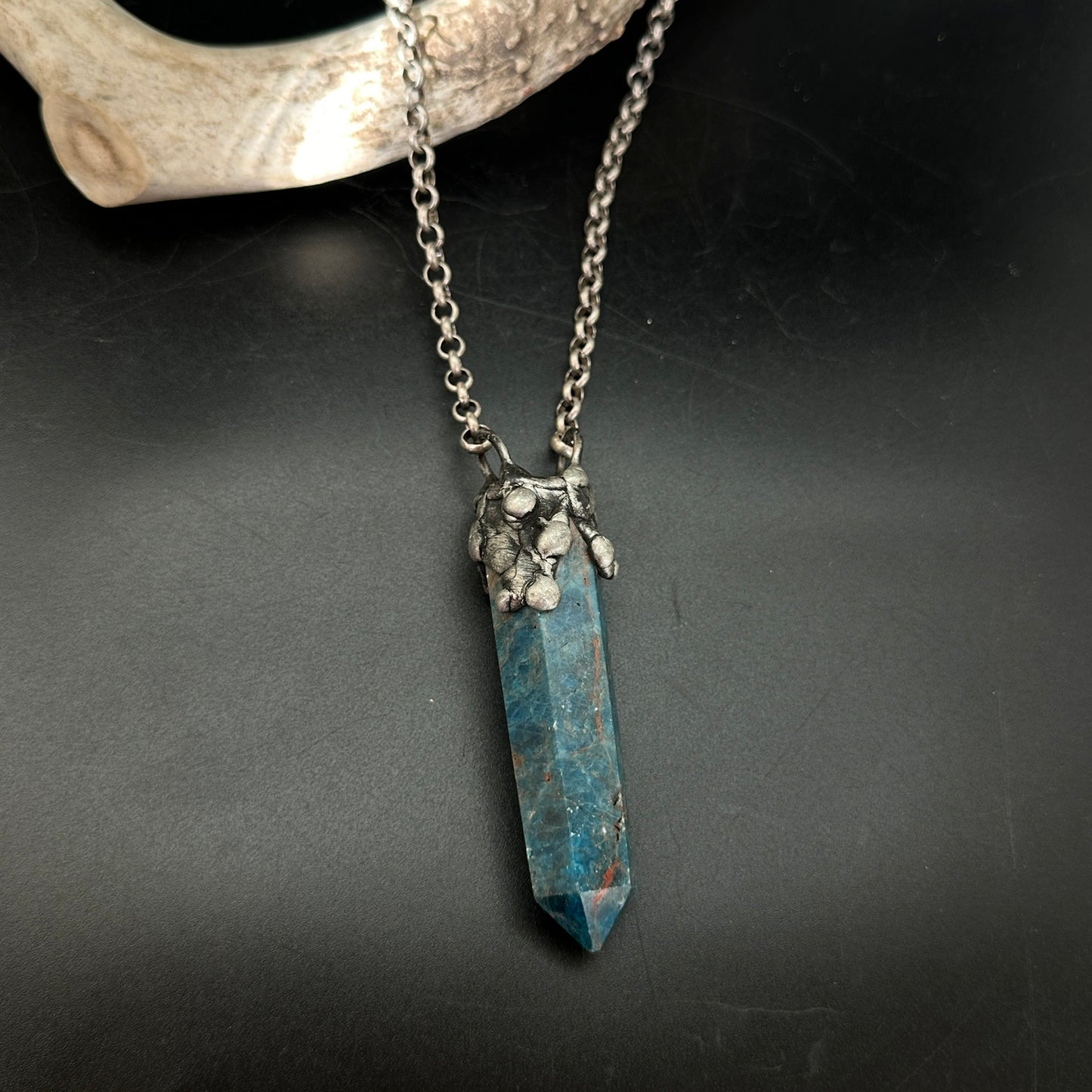 Shield ~ Amazonite Tower Talisman Necklace