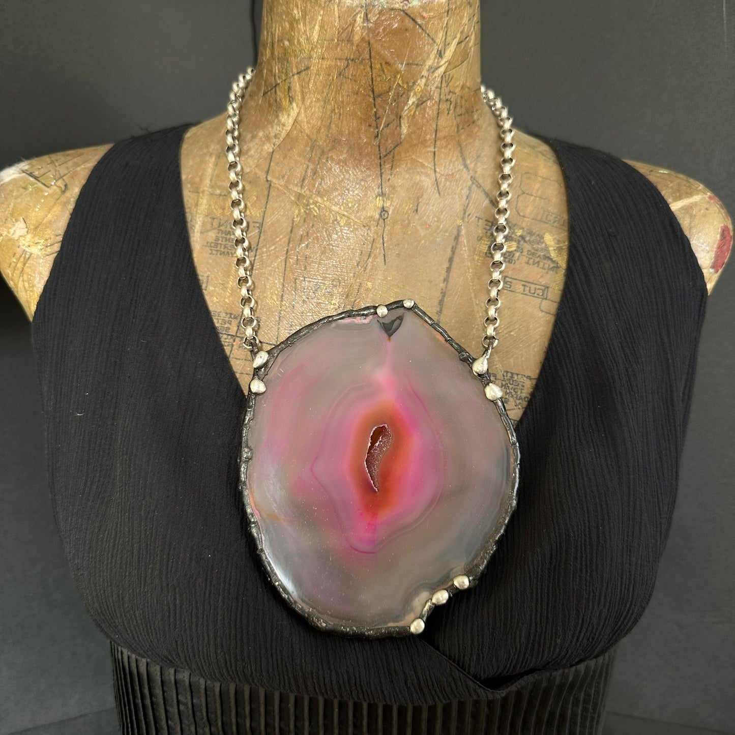 Divine ~ Geode Slice Necklace