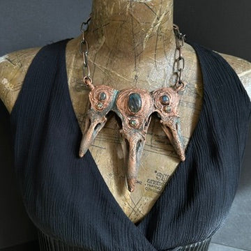 Rival ~ Raven Copper Electroformed Necklace