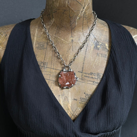 Burst ~ Red Quartz Necklace