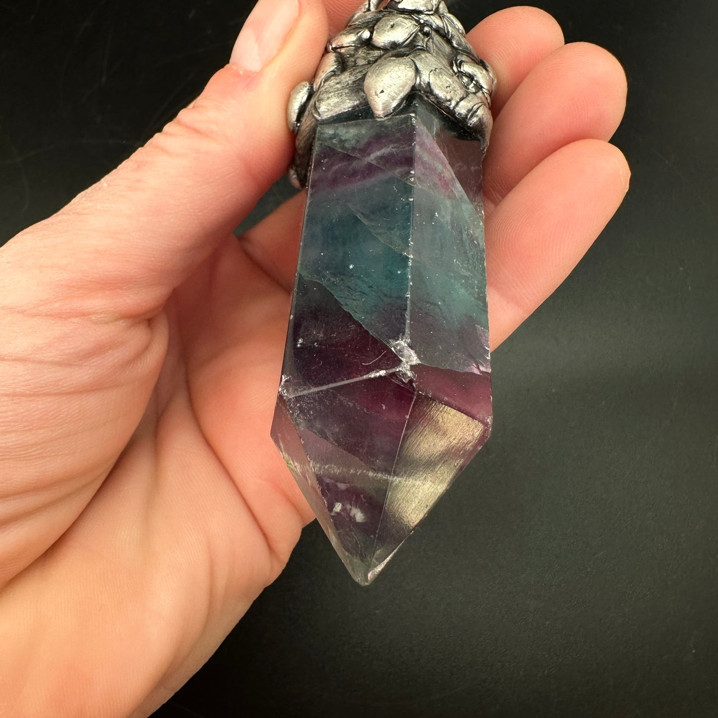 Magi ~ Dark Purple Fluorite Necklace