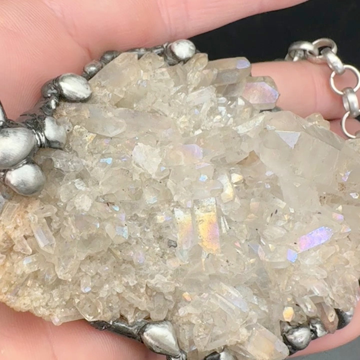 Angelic ~ Aura Quartz Statement Piece