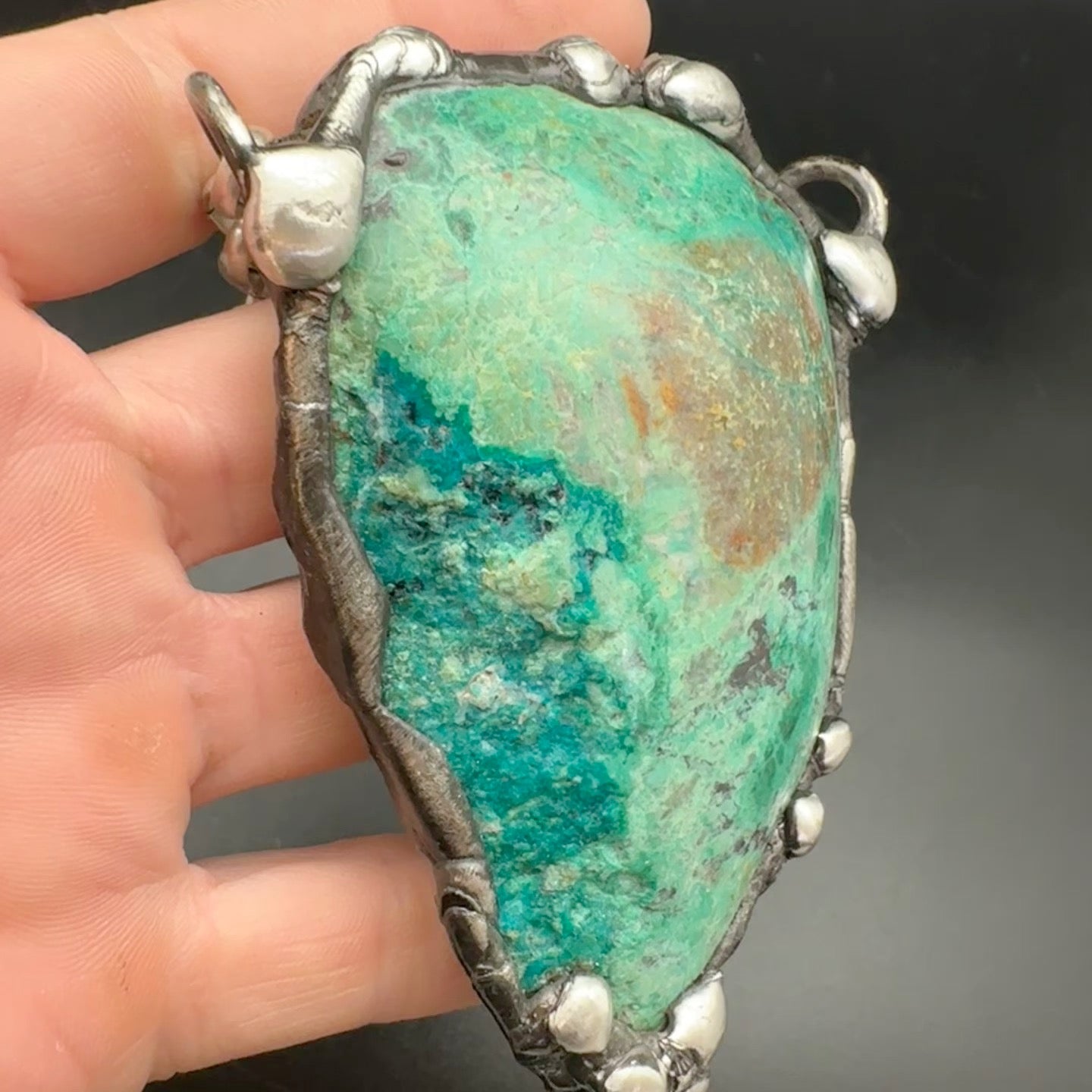 Terra ~ Large Chrysocolla Necklace