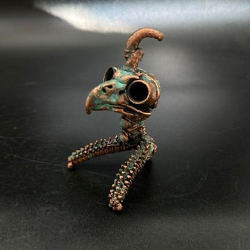 Lil' Horus ~ Owl Hybrid Critter Copper Electroformed