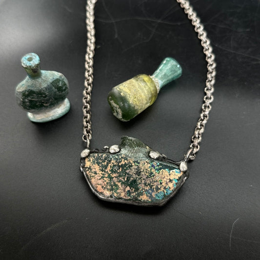 Vessel ~ 2000 Year Old Roman Glass Necklace