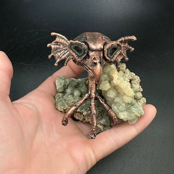 Horatio ~ Owl Hybrid Critter Copper Electroformed