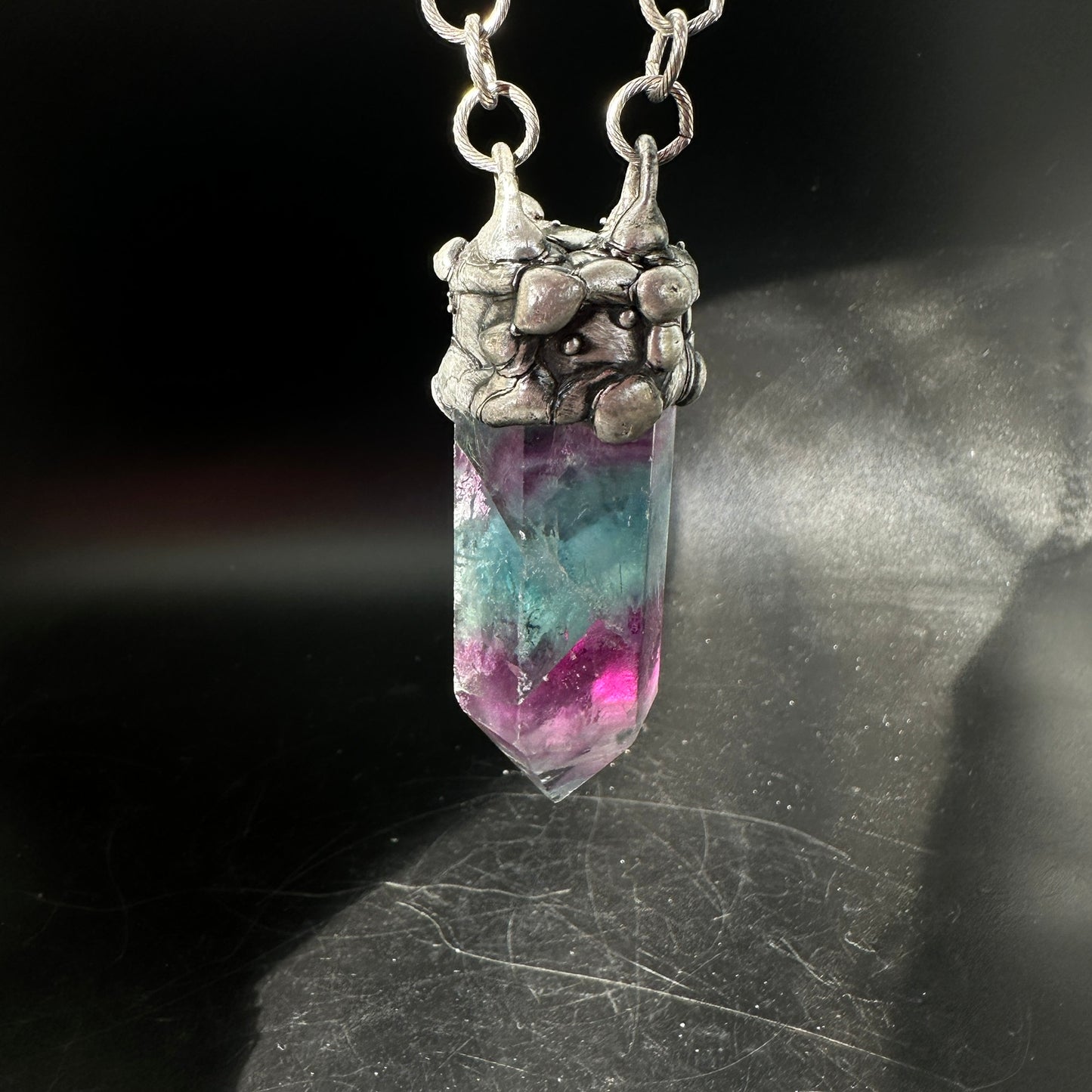 Magi ~ Dark Purple Fluorite Necklace