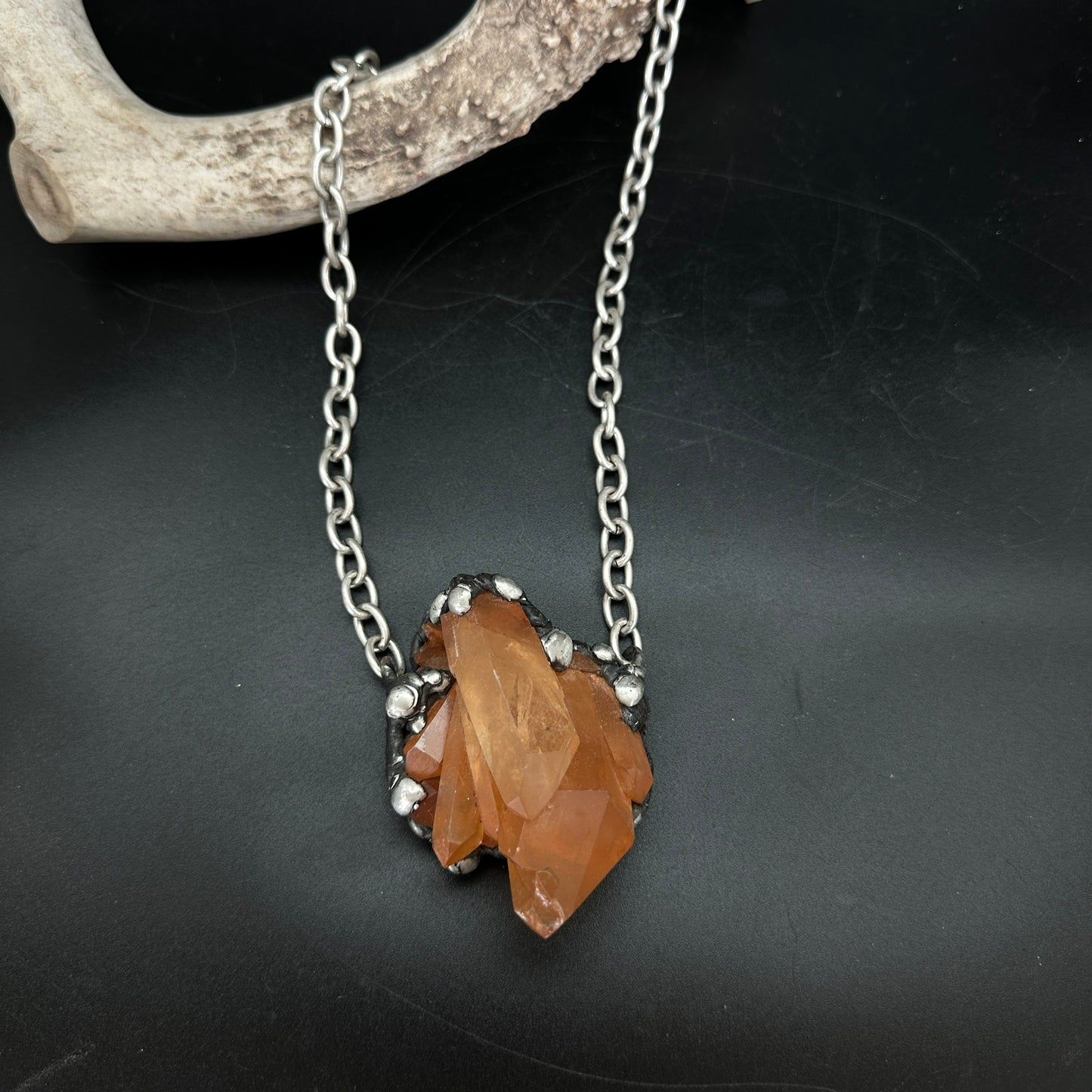 Deja Vu ~ Tangerine Quartz Necklace