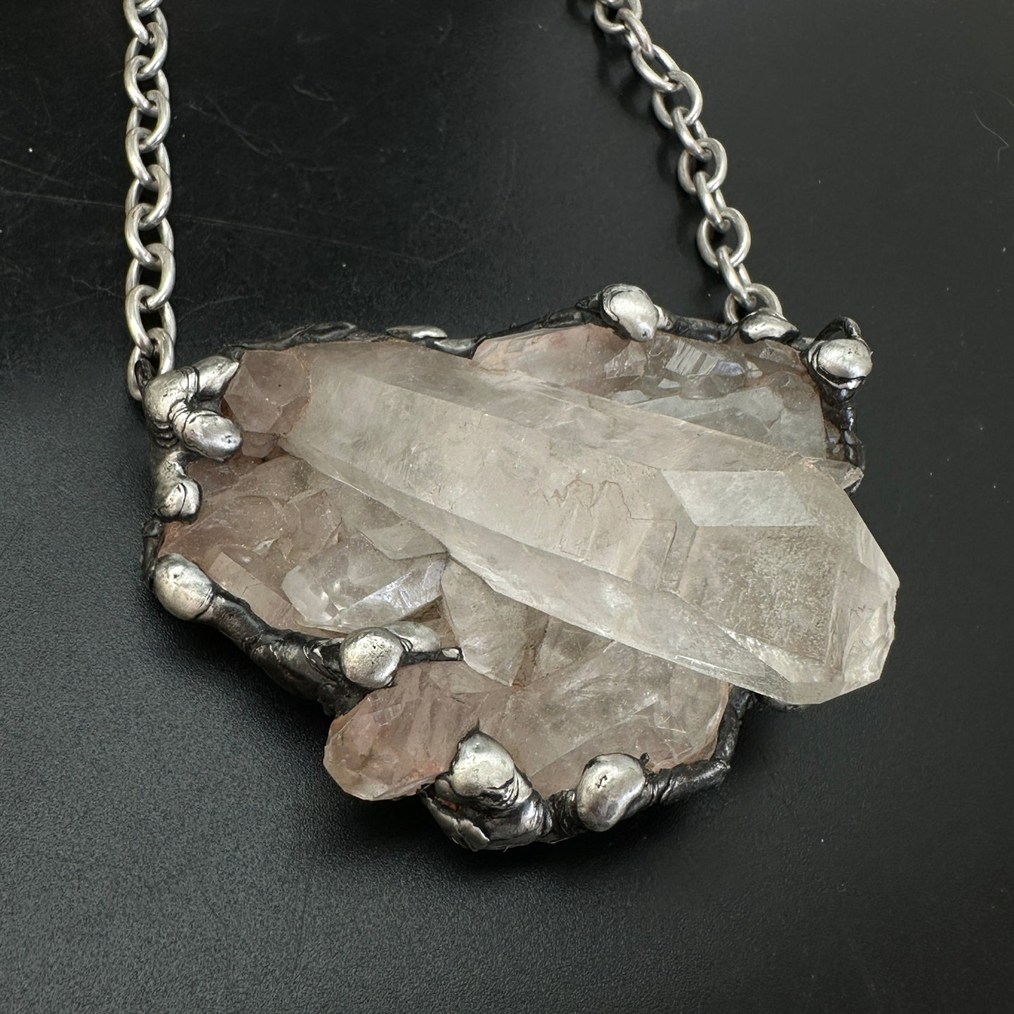 Broadcast ~ Quartz Cluster Necklace