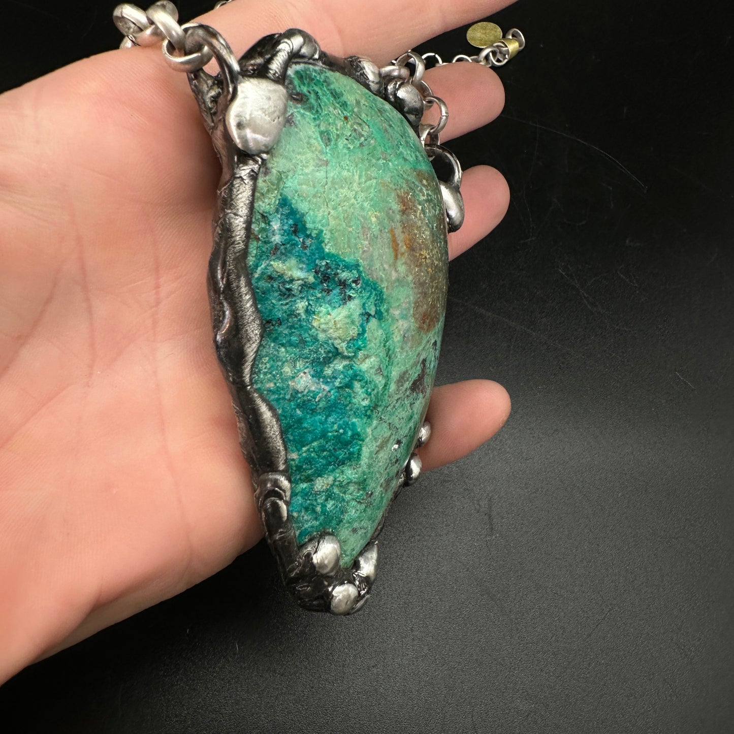 Terra ~ Large Chrysocolla Necklace