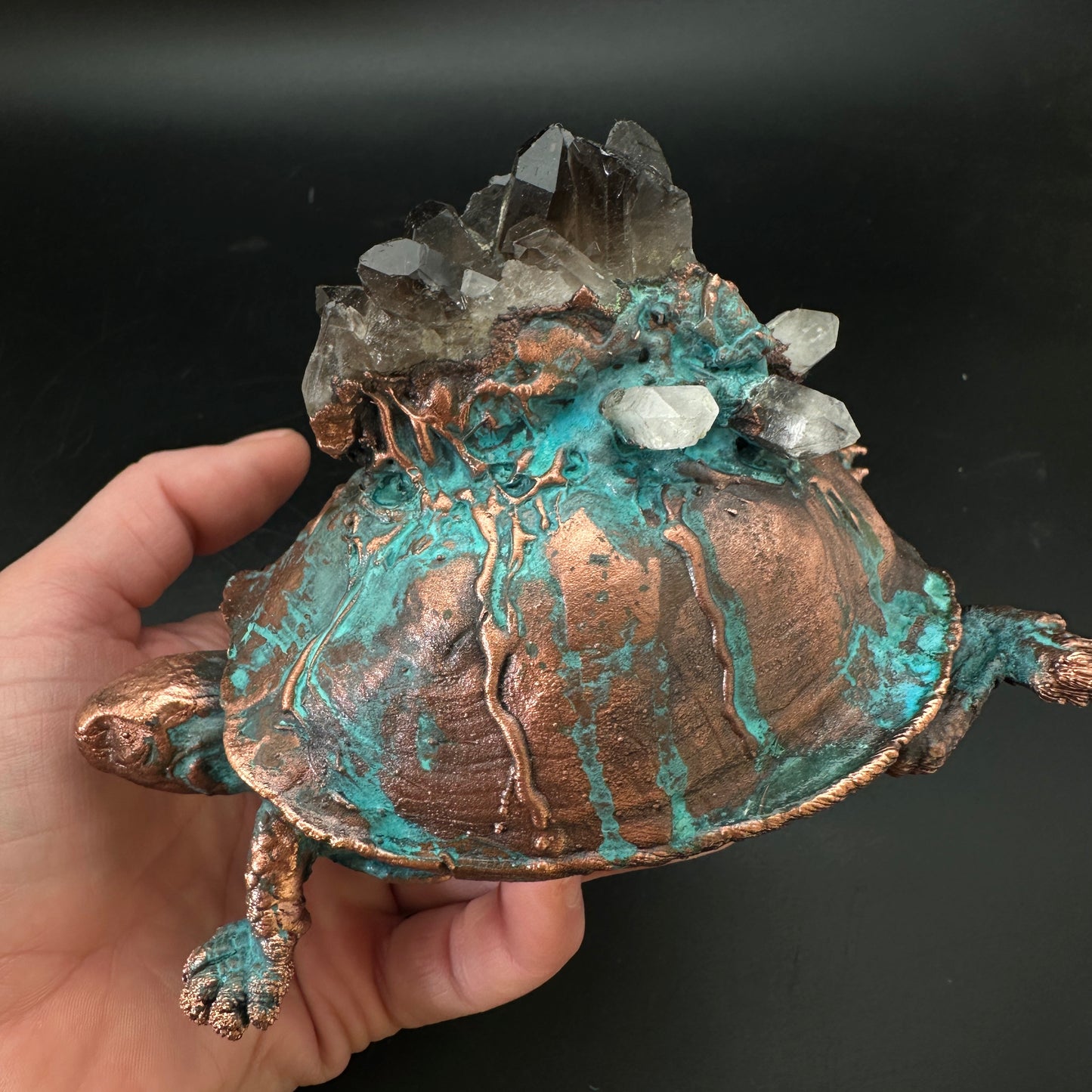 Worlds ~ Copper Electroformed Box Turtle