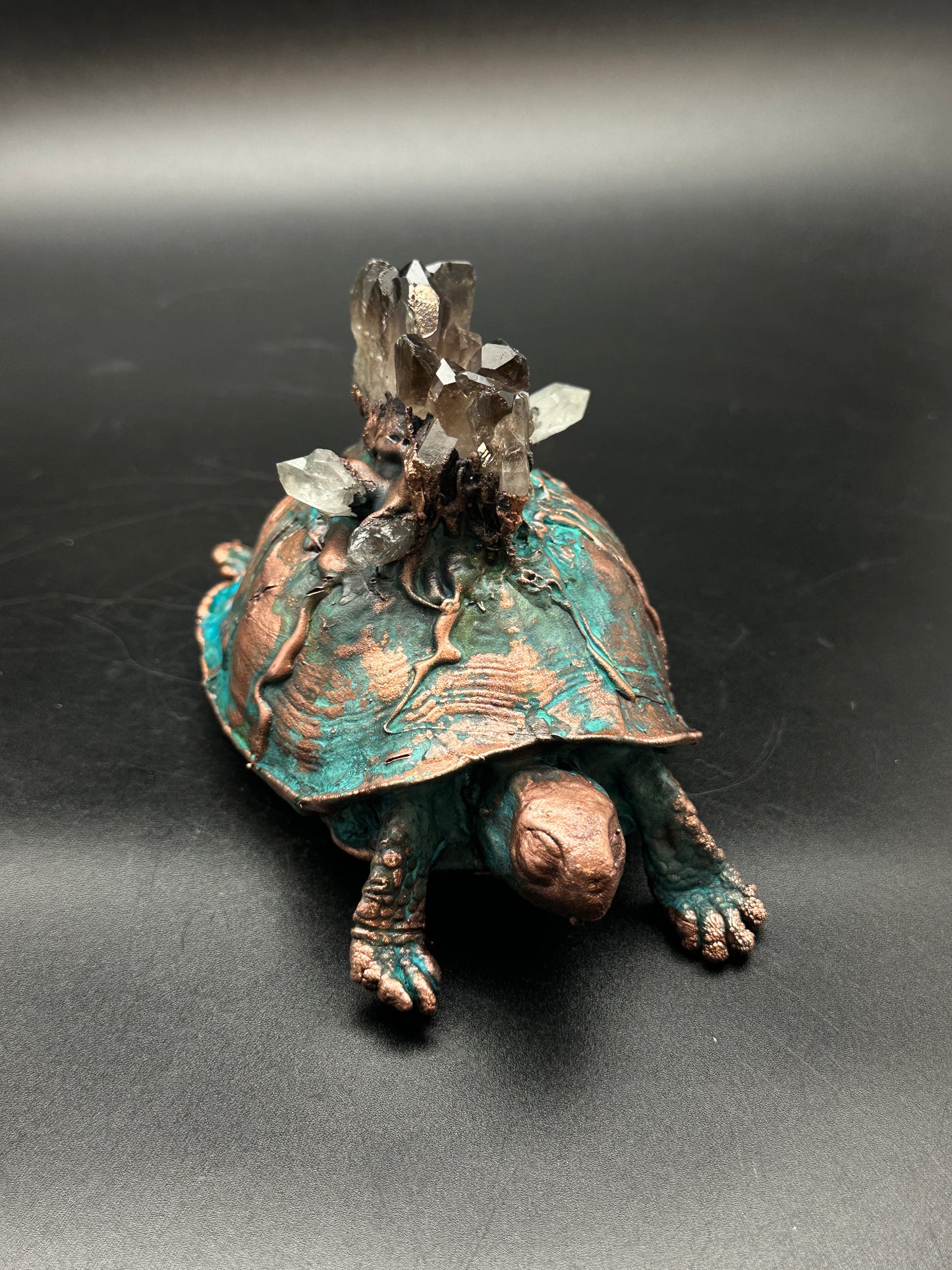 Worlds ~ Copper Electroformed Box Turtle