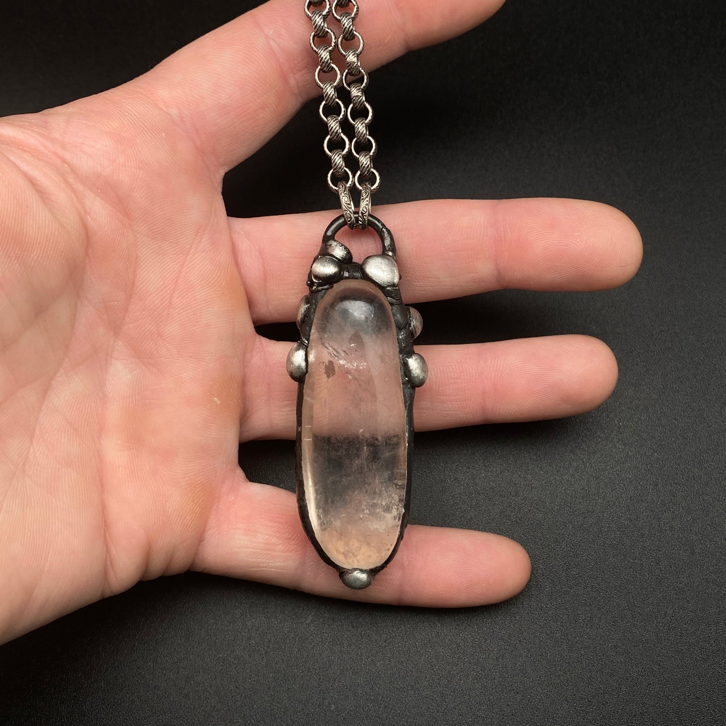 Wisdom ~ Smooth Polished Quartz Necklace