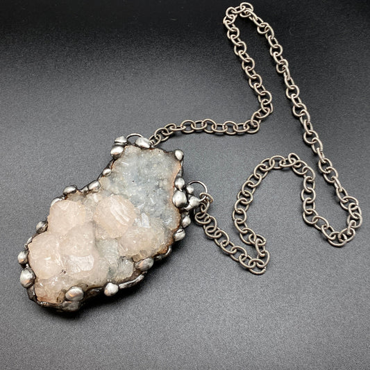 In The Clouds ~ Chalcedony & Apophylite Necklace