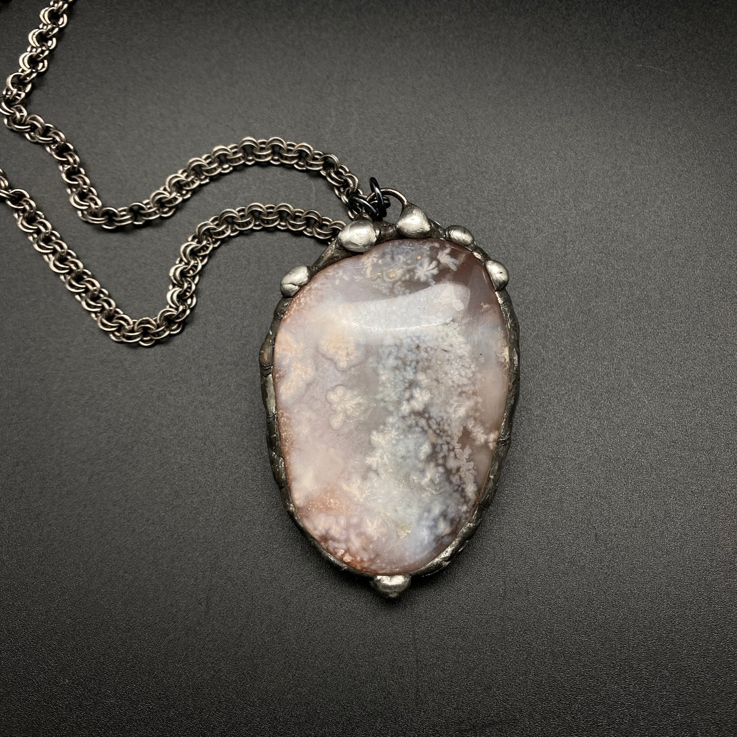 Bloom ~ Flower Agate Necklace